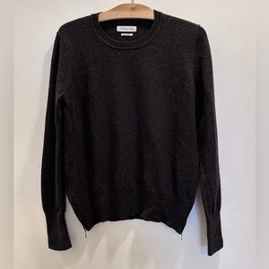 $500 Isabel Marant Étoile Wool Blend Dark Green Sweater w Side Zip W Size 38 Med